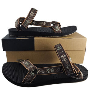 NWT Teva Sandals Mens Size 13 Original Universal Gecko Bracken Brown Adjustable